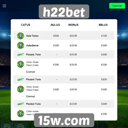 Plataforma h22bet se destaca por bônus atrativos