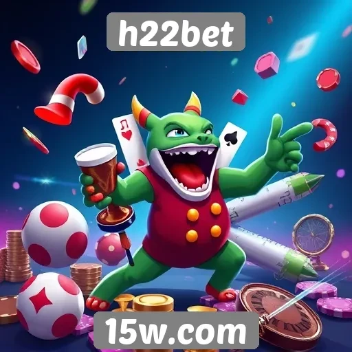 Variedade de jogos disponíveis na plataforma h22bet